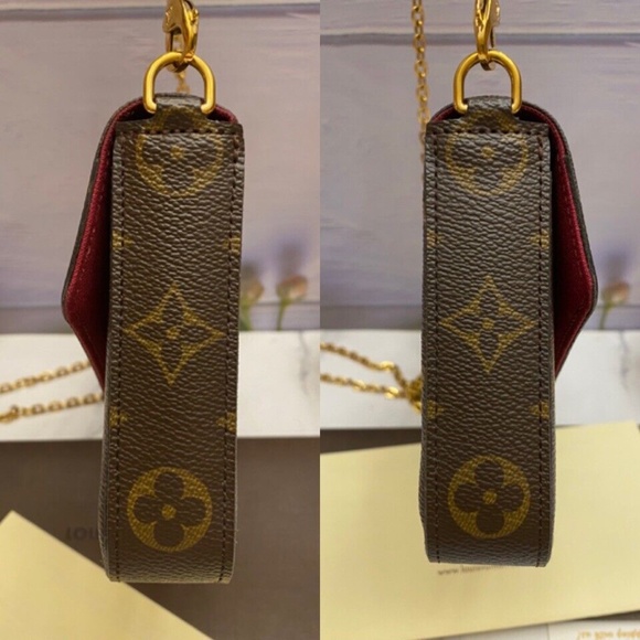 Louis Vuitton Felicie Monogram Fuchsia Clutch Crossbody (SP2186) + Receipt 🌸 - Picture 5 of 14